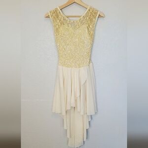 Curtain Call Sequin Dance Costume Ballet Skate Dress Size ASM Adult Small Medium